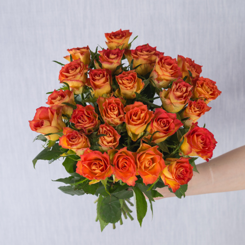 Букет из 25 Роз Кения Оранжевые арт. 7313-О