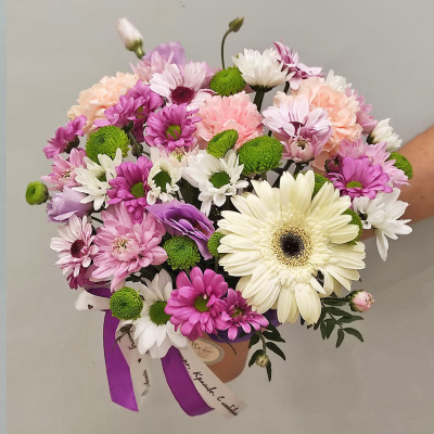 Стаканчик с цветами "Сиреневый закат" N 53036