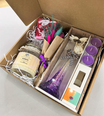 Подарочный набор "Прованс" с шоколадом, свечой и аромамаслом. N 67469