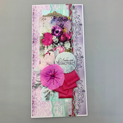 Открытка ручной работы для Мамы