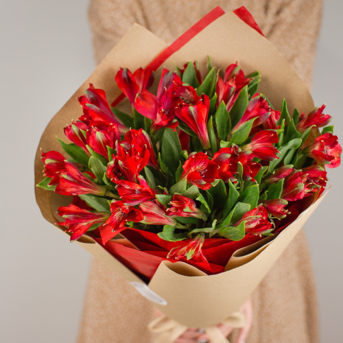 Букет из разноцветных альстромерий арт. 50398